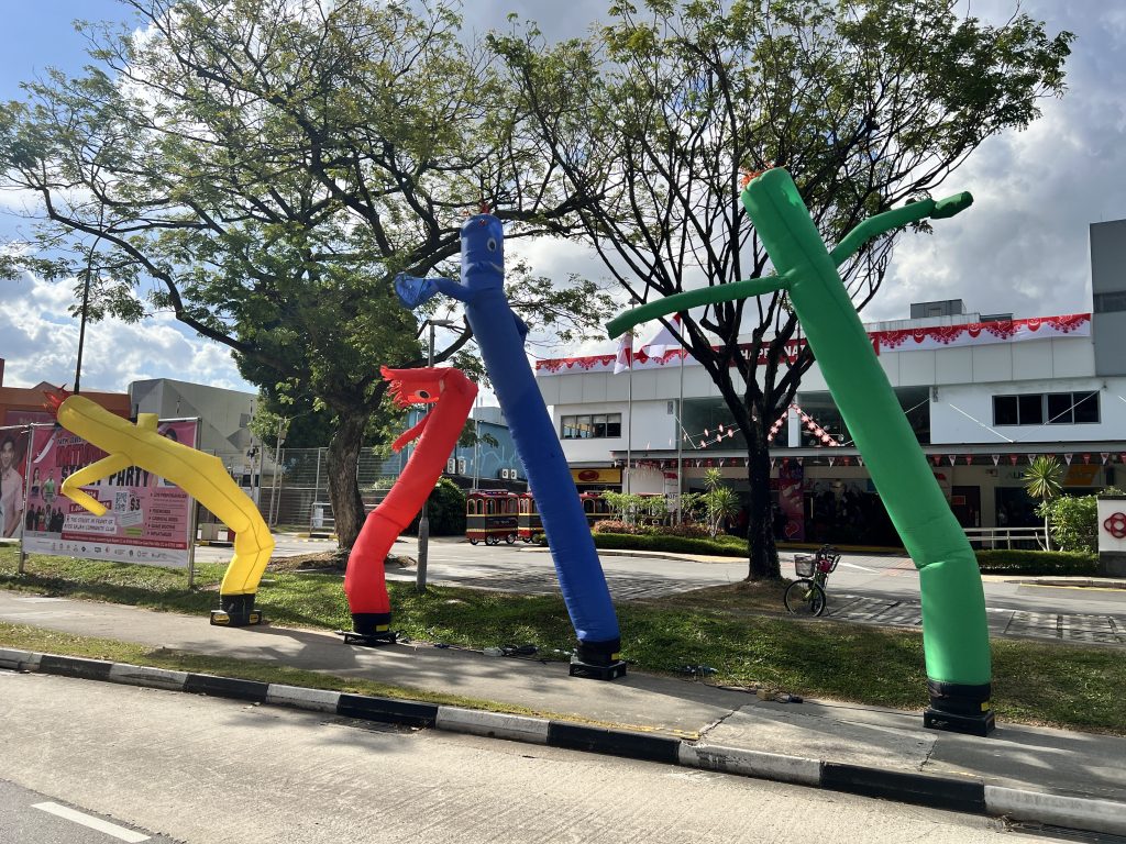 Colourful air puppet rental in singapore