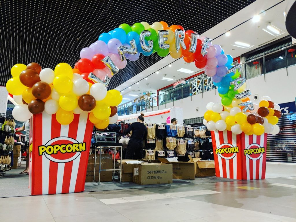 Balloon Popcorn Rainbow Arch Singapore