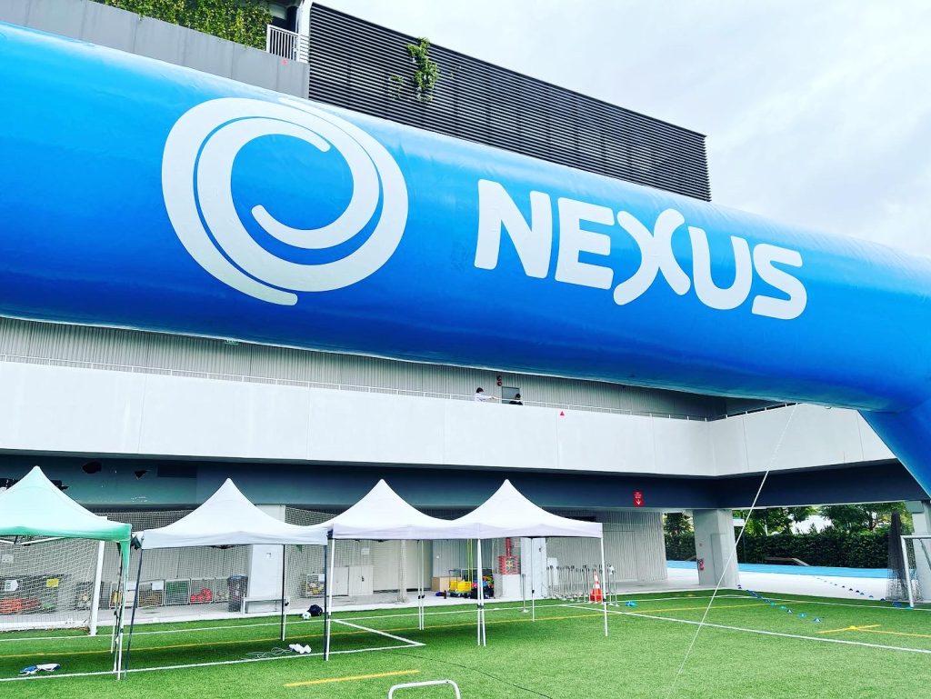 CUSTOMISED LOGO ON INFLATABLE ARCH