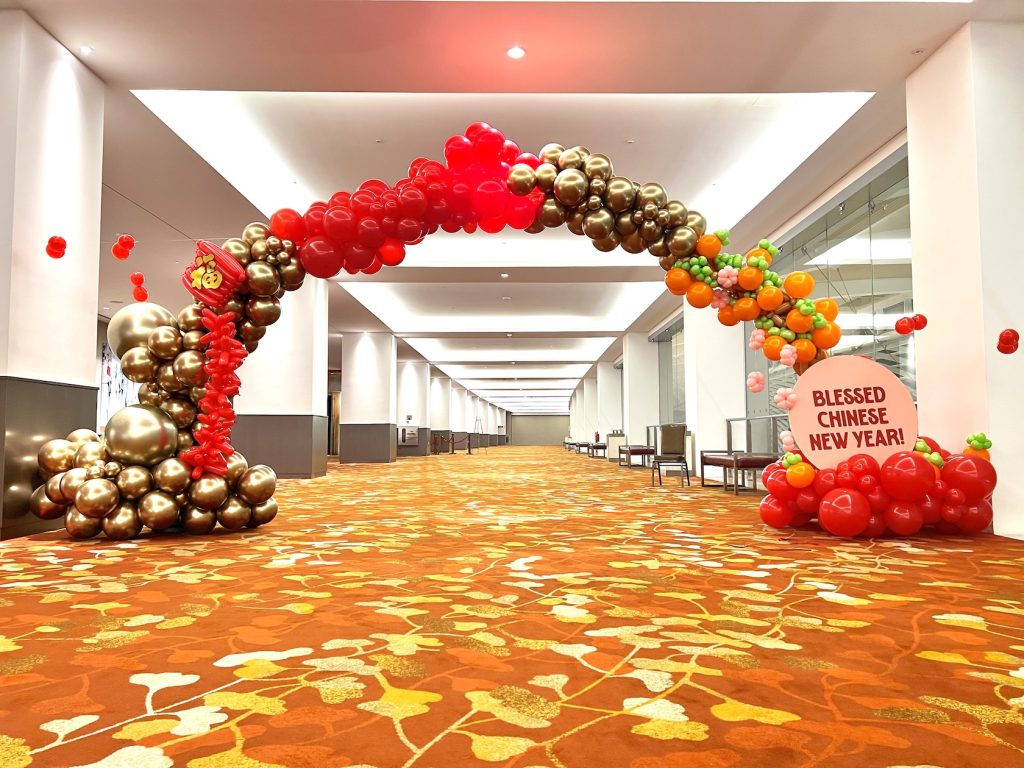 Chinese Balloon Arch Decoration in Singapore