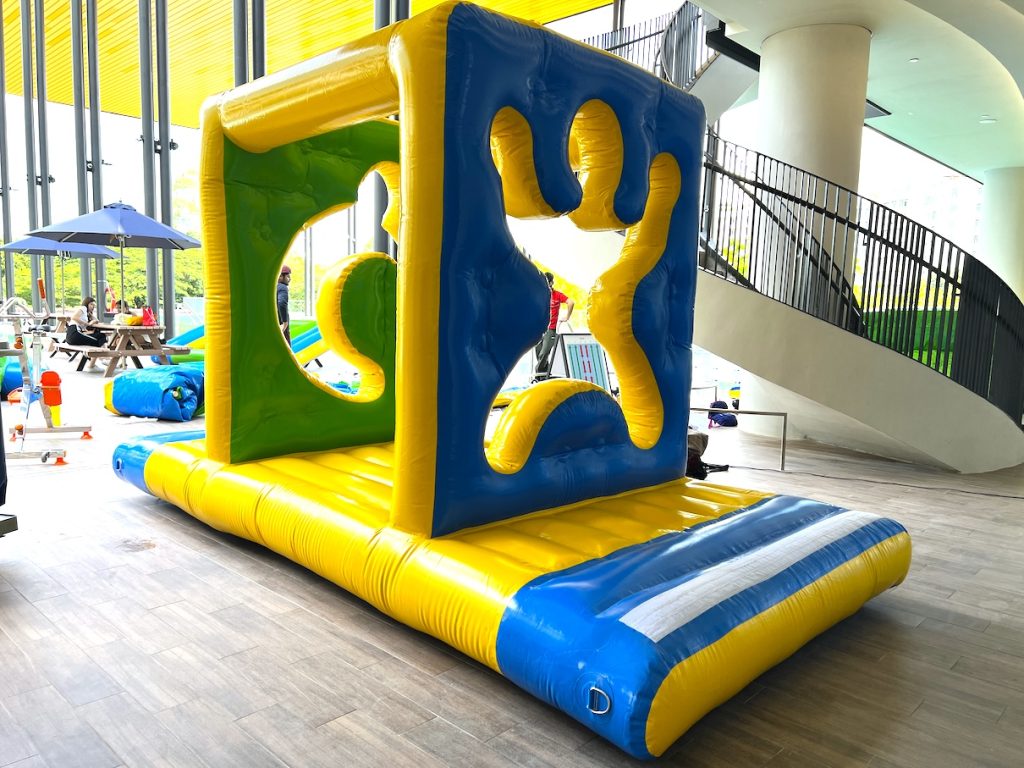Human Wall Water Inflatable Obstacle Course