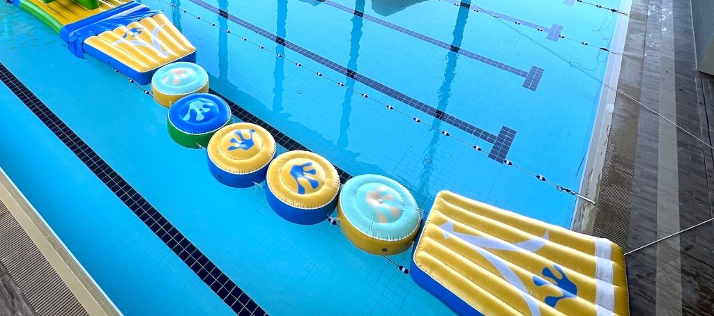 Stepping Stones Water Inflatable Obstacle Course