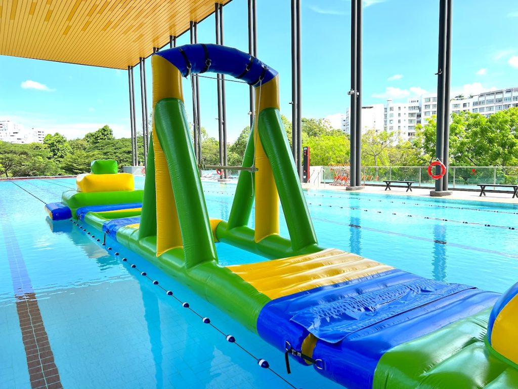 the swing Water Inflatable Obstacle Course