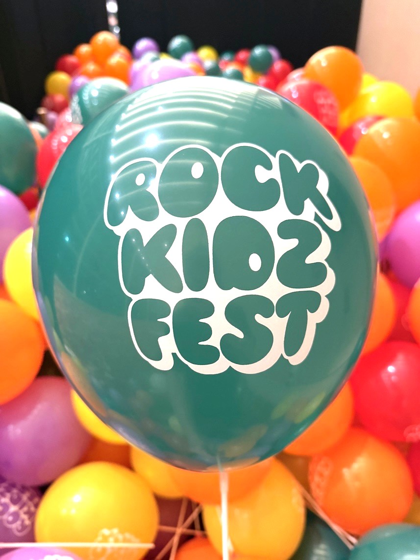 Custom printed Advertising Balloon Singapore at a kids fest corporate activation