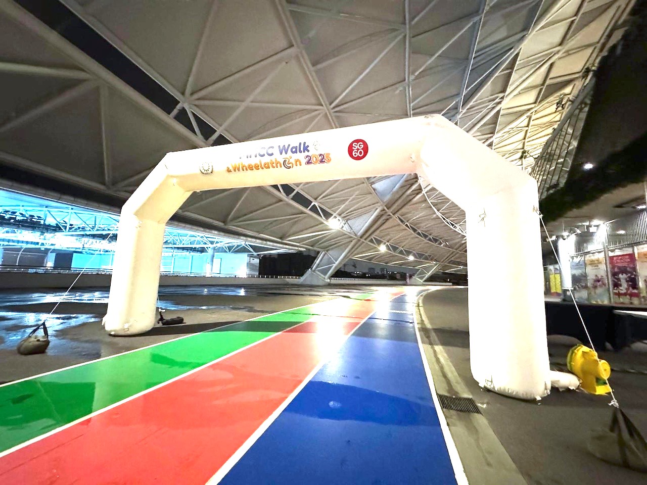 Inflatable arch Advertising Balloon Singapore for walkathon wheelathon