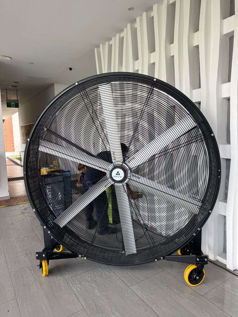 airguru giant drum fan outdoor event equipment rental singapore