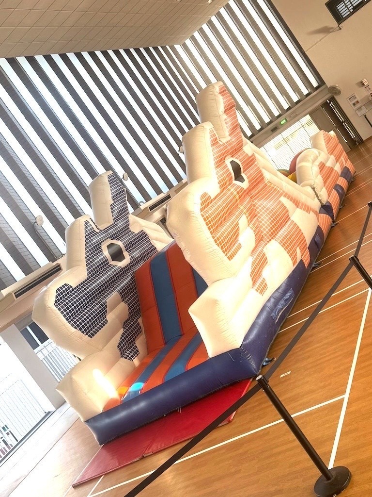Inflatable obstacle course rental for indoor event in Singapore