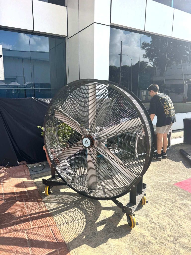 large industrial fan outdoor event equipment rental singapore 3