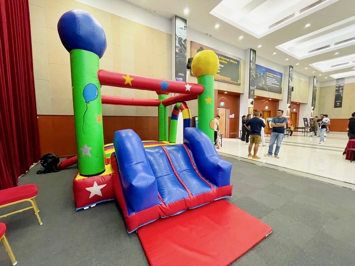 Colorful bouncy castle Singapore indoor corporate event rental