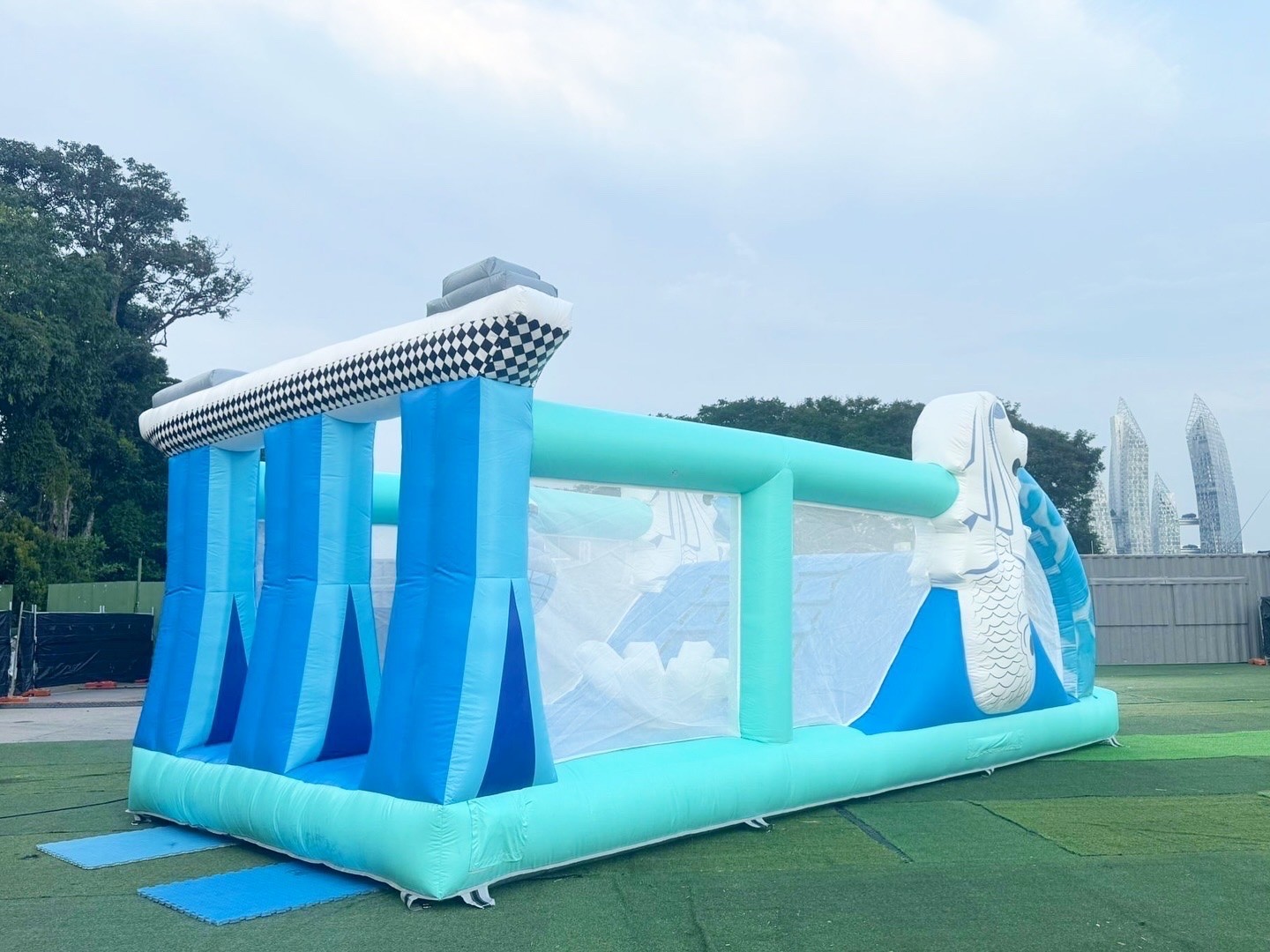 Singapore Merlion themed inflatable bouncy castle Singapore outdoor rental