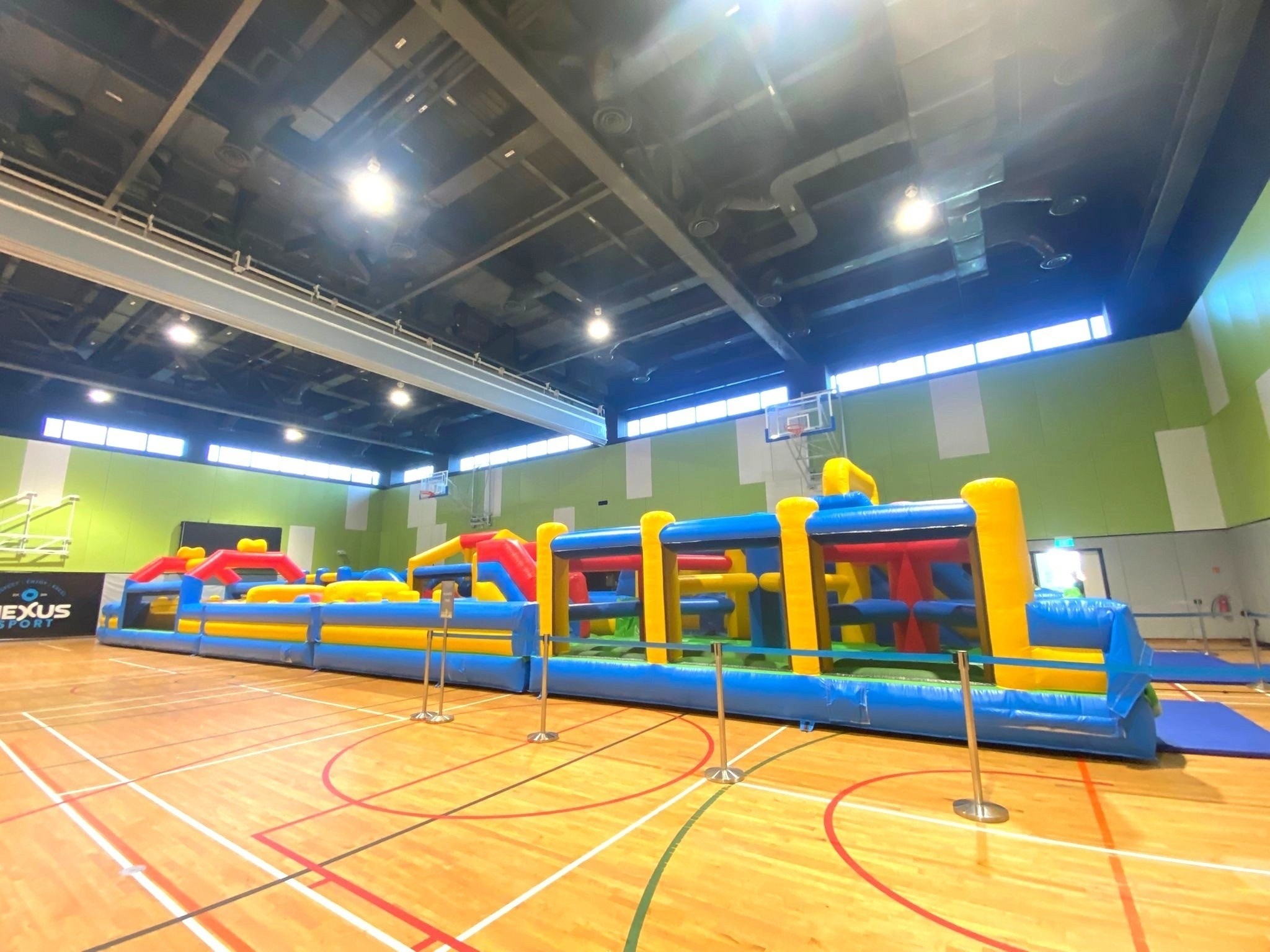 Giant inflatable obstacle course rental for indoor sports hall Singapore