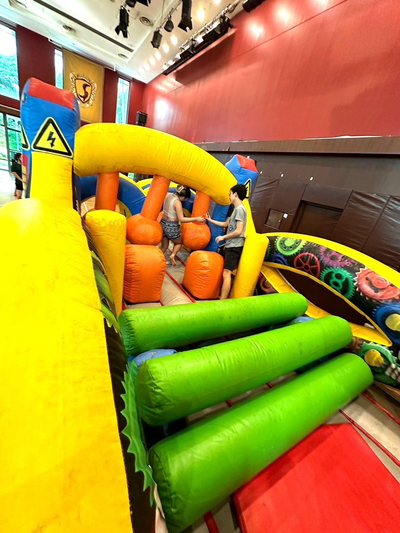 Inflatable obstacle course for indoor event rental in Singapore