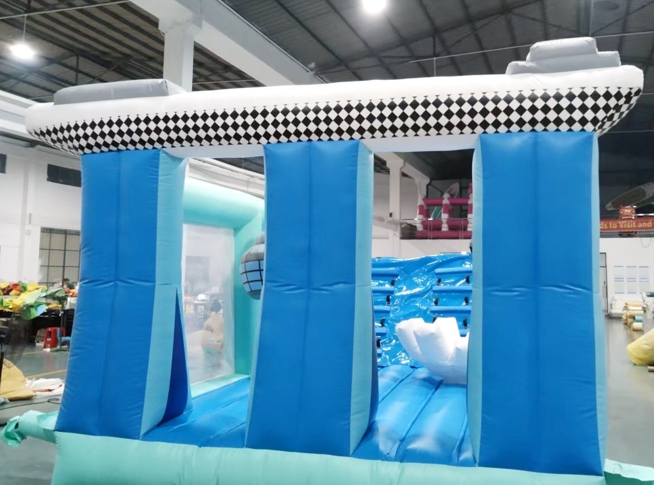 Race-themed bouncy castle rental for kids party in Singapore